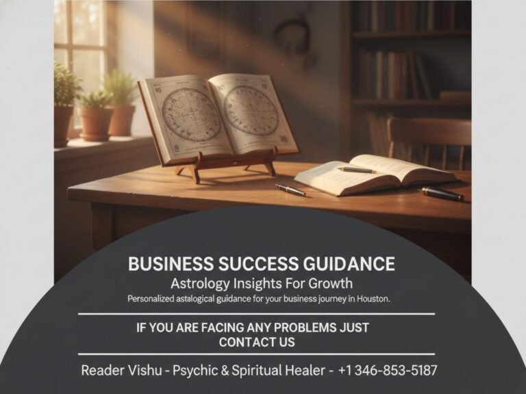 business growth astrology chart on desk in Houston TX office