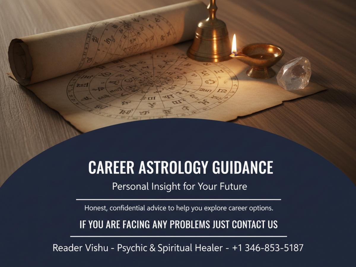 Career consultation astrology tools and Vedic chart in Houston office