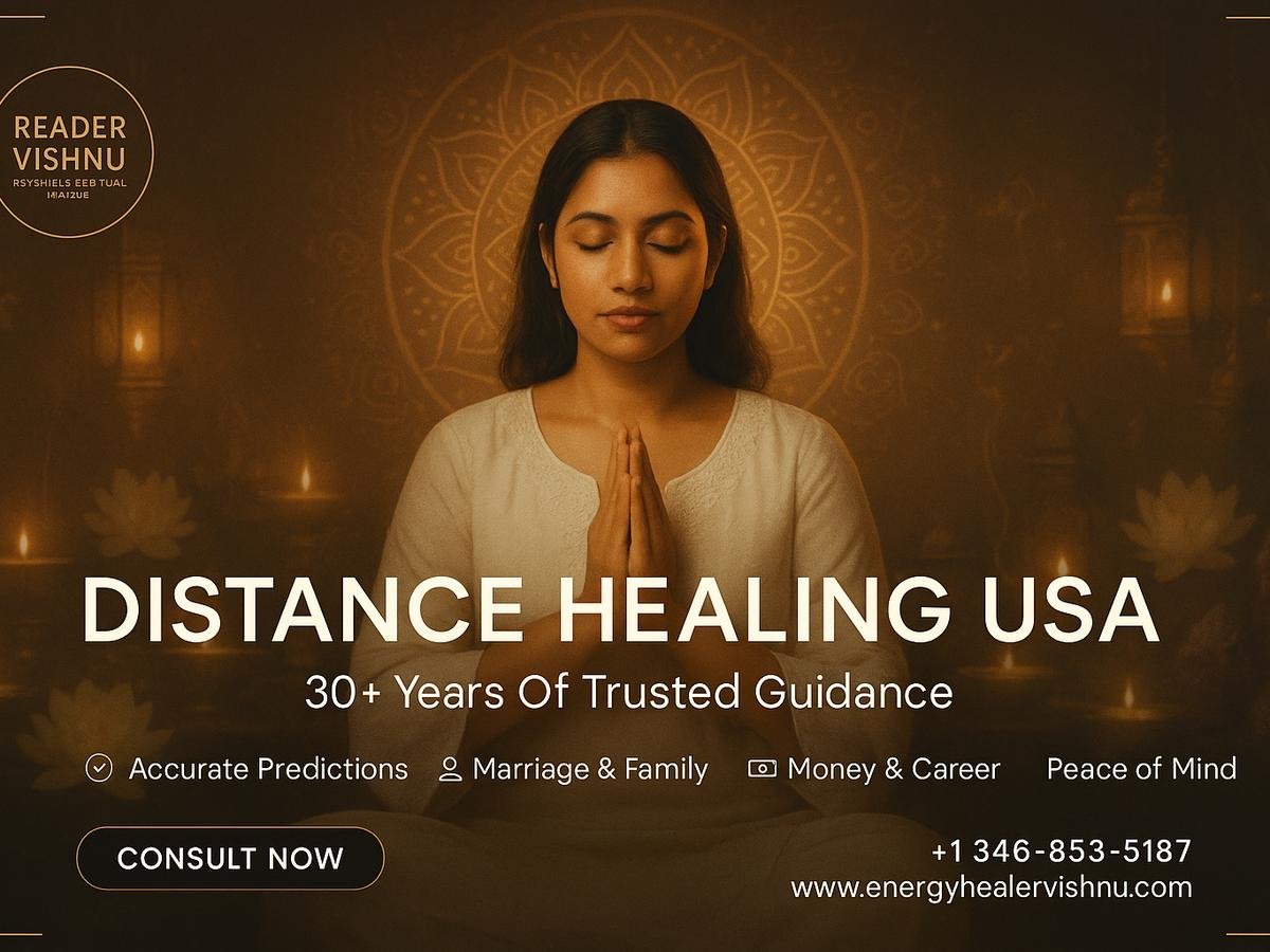 Distance healing spiritual altar with candles and incense in Houston