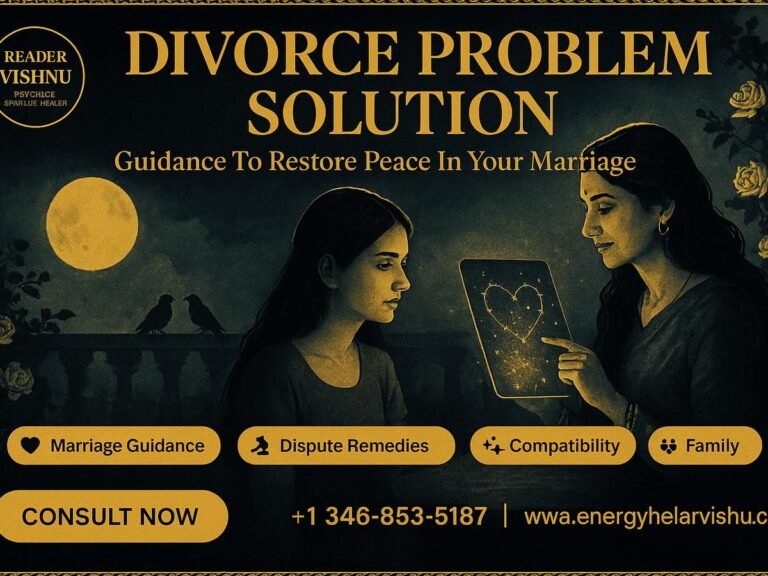 Divorce problem solution astrologer tools on wooden table in Houston