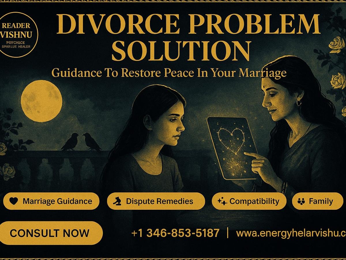 Divorce problem solution astrologer tools on wooden table in Houston