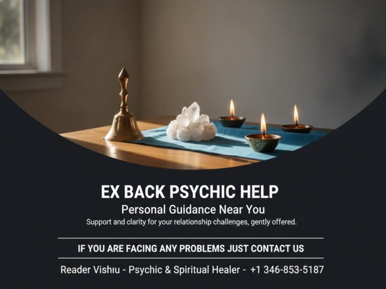 warm spiritual setup with astrological tools representing ex back psychic near me Houston