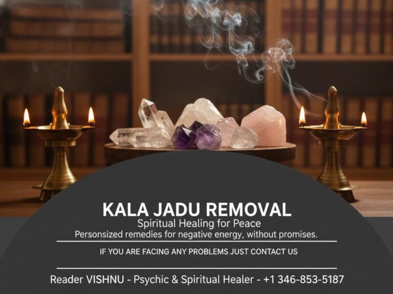 Traditional kala jadu removal spiritual tools in Houston office setting