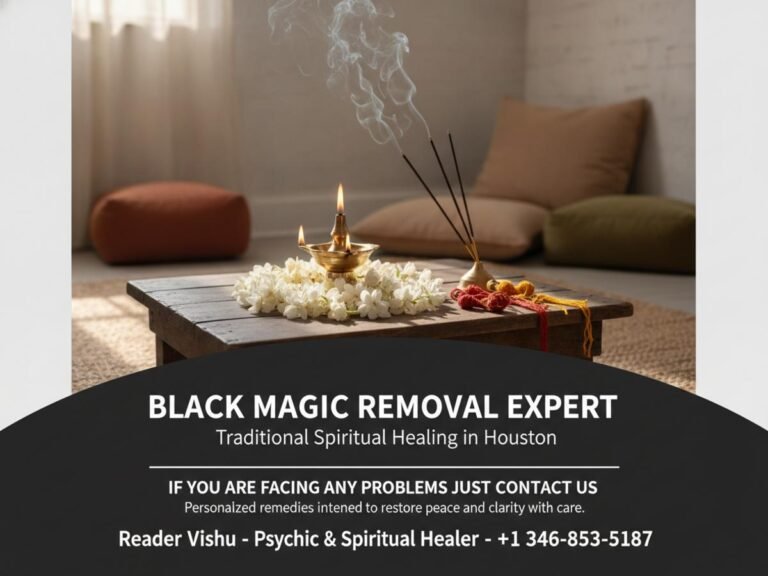 black magic removal expert spiritual tools on wooden table Houston TX