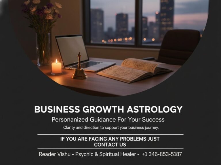 Business growth astrology kundli chart and desk setup Houston TX
