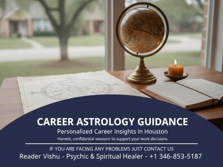 career consultation astrology session materials on desk Houston TX