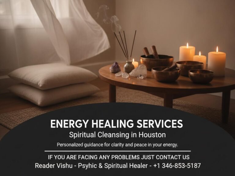 spiritual cleansing and energy healing tools in Houston room