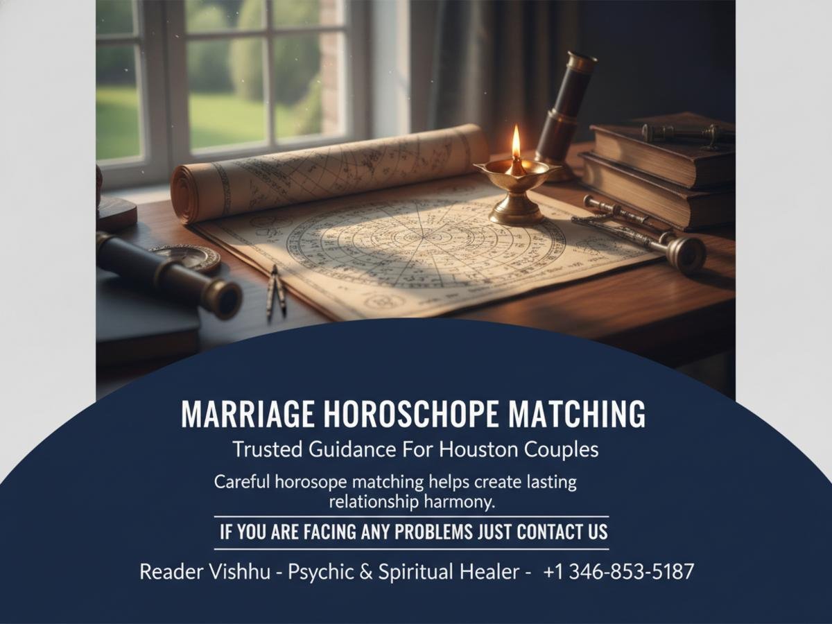 How Horoscope Matching for Marriage Helps Houston Couples Horoscope matching for marriage documents with diya lamp Houston TX