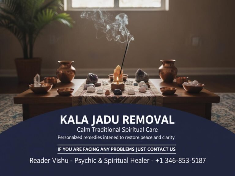 Peaceful spiritual altar for kala jadu removal Houston session