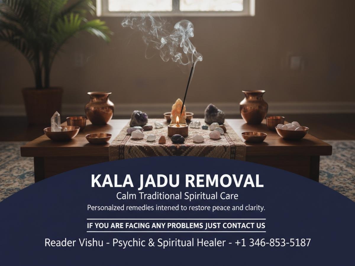 Peaceful spiritual altar for kala jadu removal Houston session