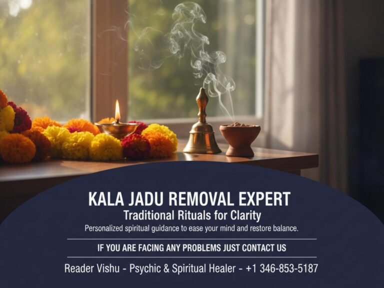 Traditional kala jadu removal ritual items in peaceful Houston setting