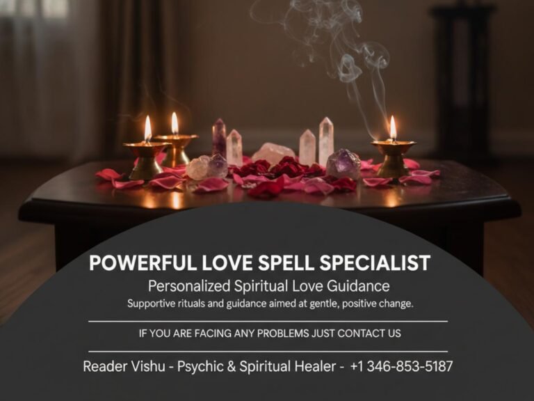Powerful love spell specialist ritual setting in Houston, TX room
