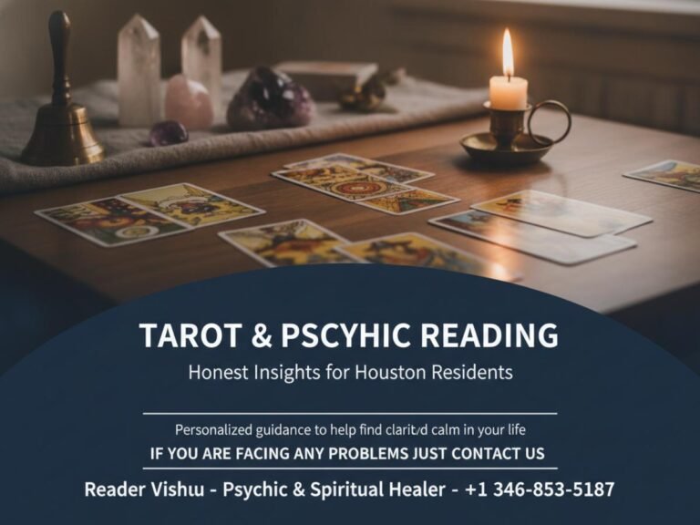 tarot cards spread calm atmosphere Houston TX psychic reading